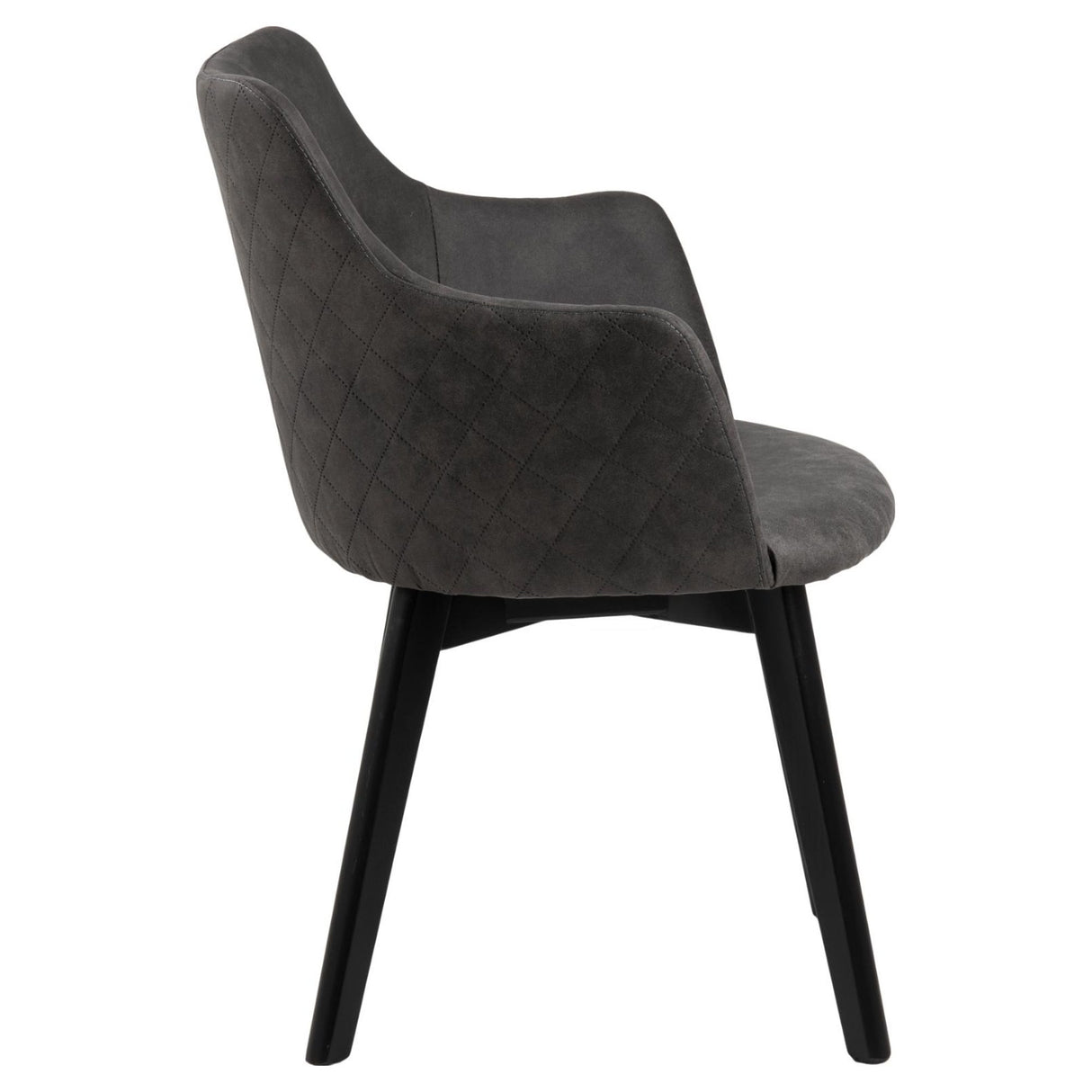 Bella Karmstol Preston tyg/Antracit