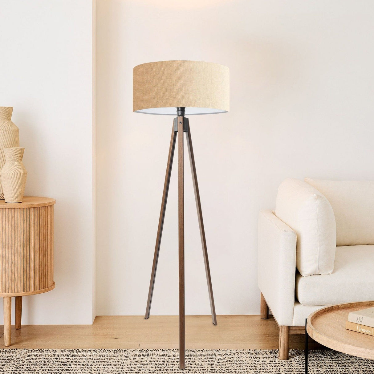 Luxor (H 200 cm) Beige Golvlampa