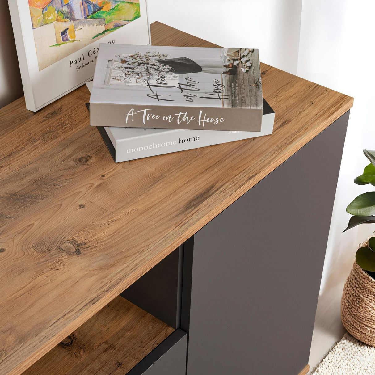 Asprilla Konsolbord Antracit / Atlantic Pine