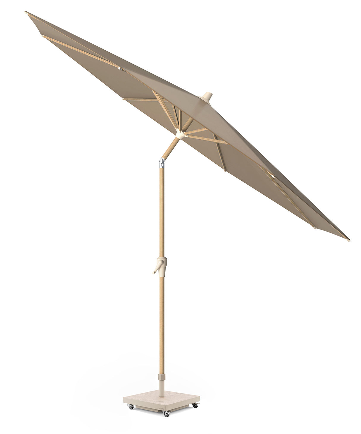 Riva Parasoll 250 cm Teak Look / Taupe