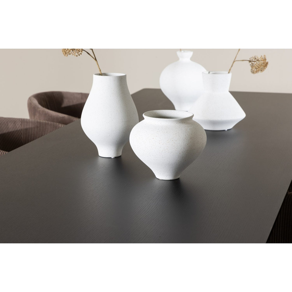 Ellis, Berit Rektangulär matgrupp Brun, Svart, 230 x 85
