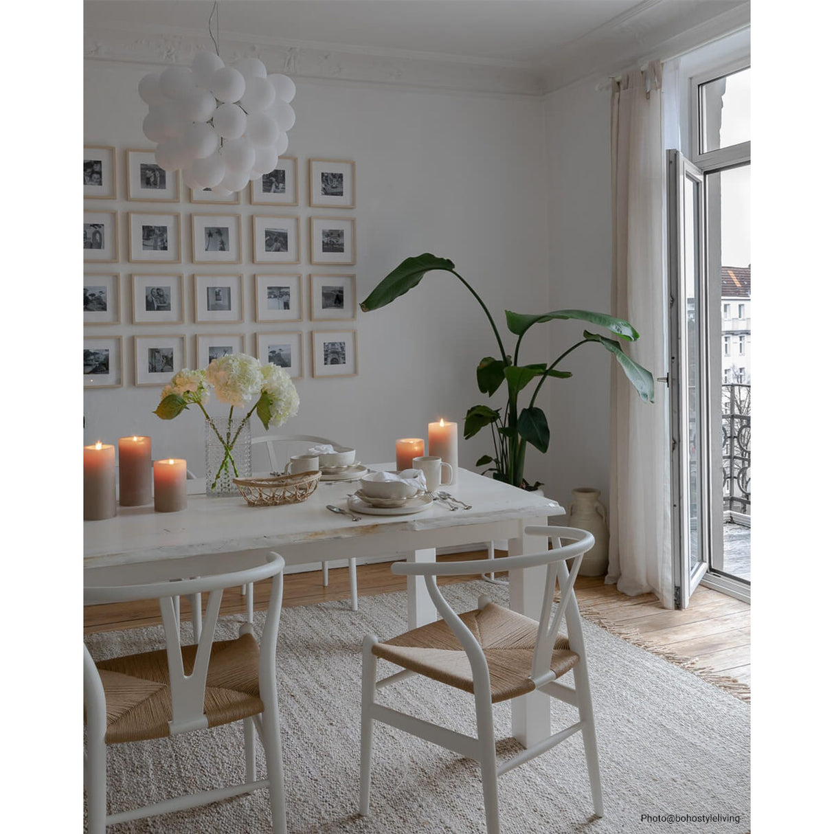 Gross 50 cm Taklampa Vit matt