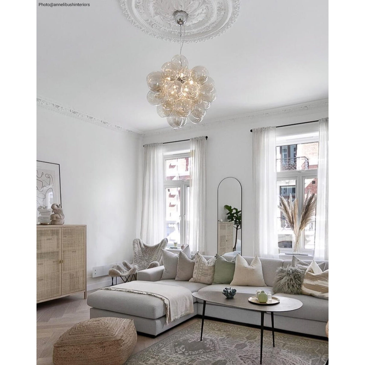 Gross Grande Taklampa Amber