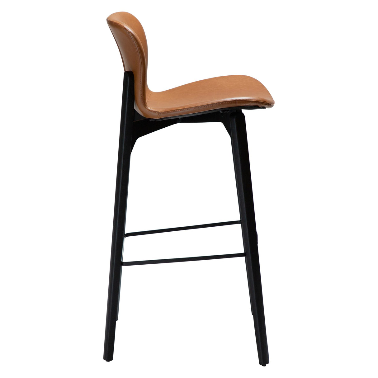 Paragon Barstol Vintage Light Brown Art.Leather, Black 75 cm