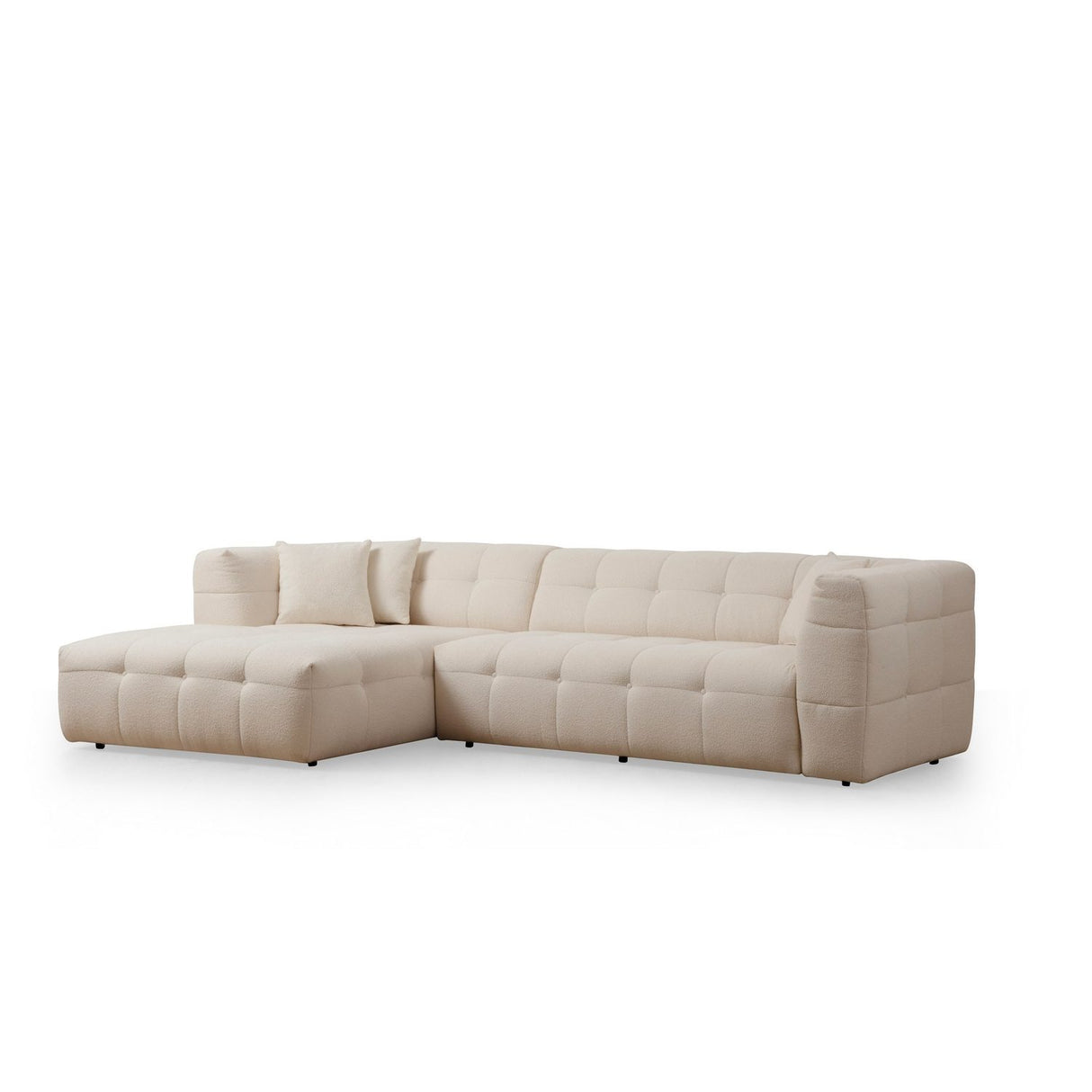 Vaduz Corner (300-150 x 100 x 72 cm) Beige Hörnsoffa Vänster