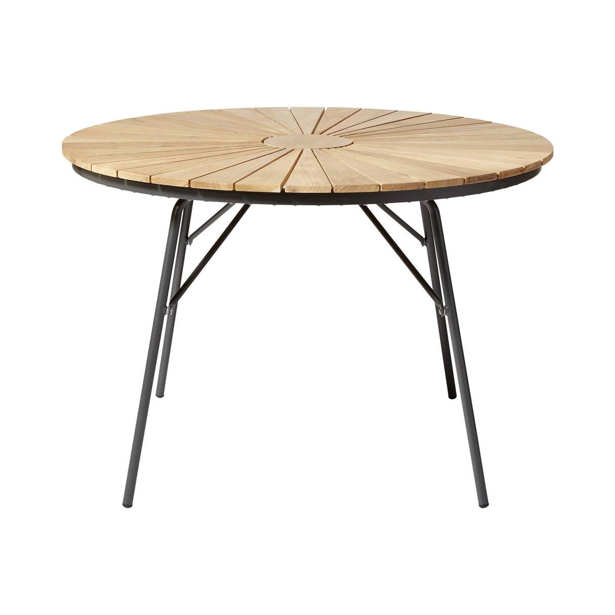 Ellen Trädgårdsbord i Teak och Aluminium 110 cm, Antracit