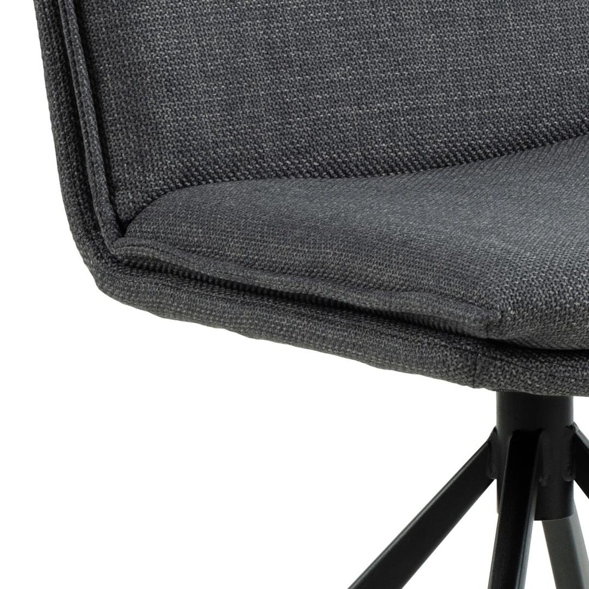 Cranston Matstol Basel tyg Mörkgrå