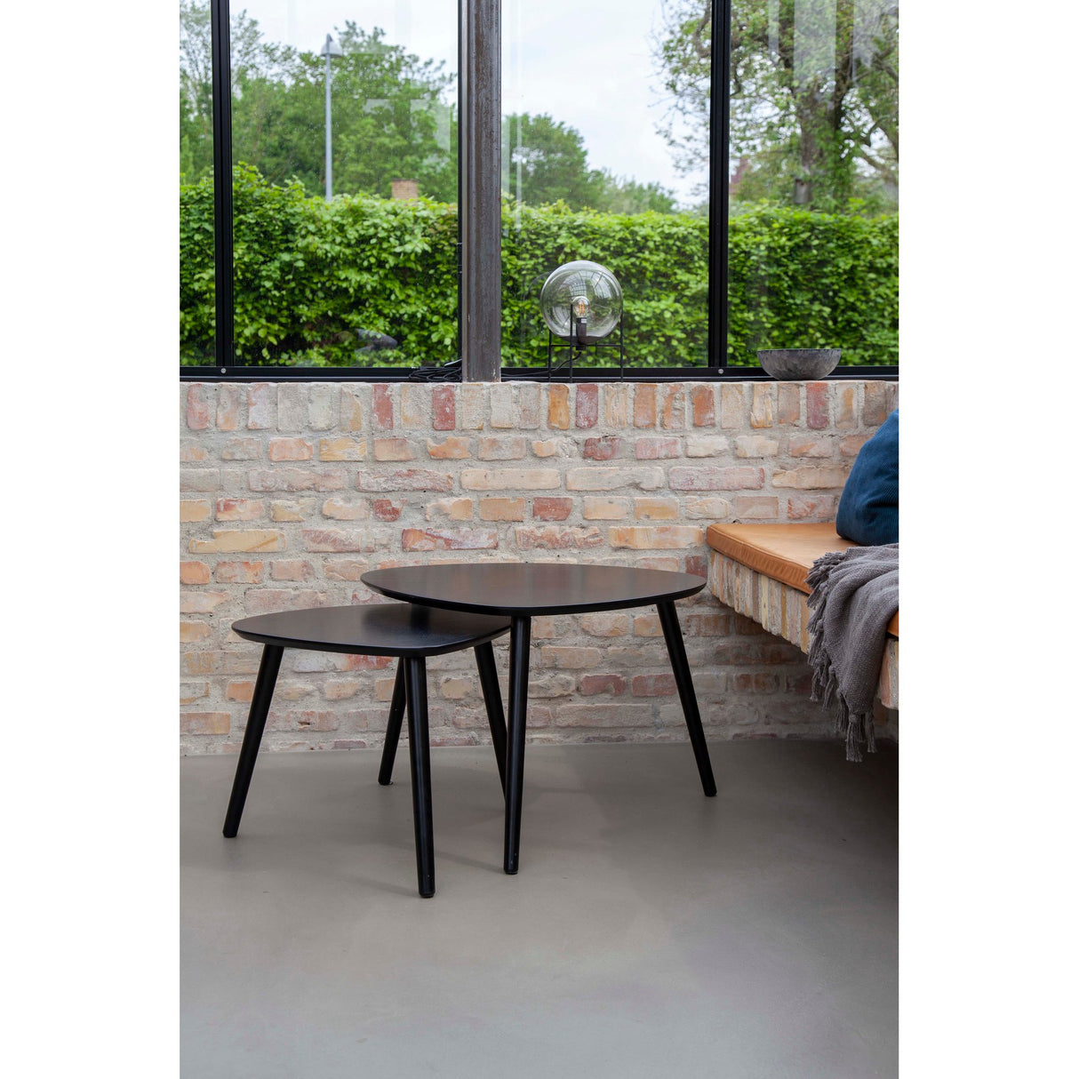 Noble 2-set Stor/Liten Satsbord Svart