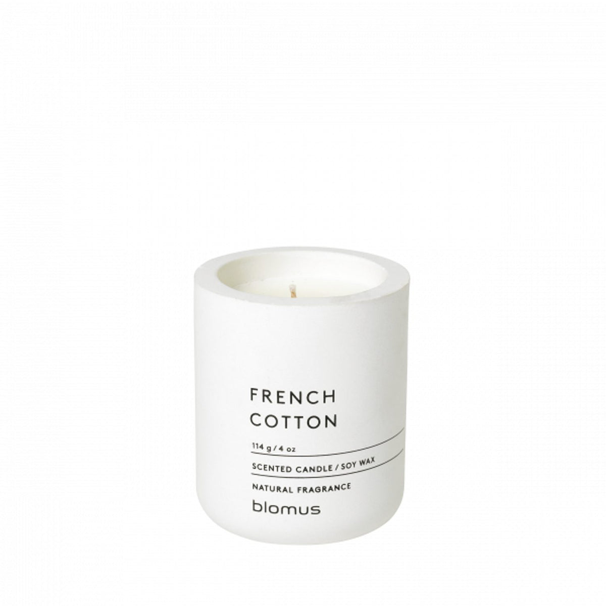 Fraga french cotton ø6 cm lily white Doftljus Lily White / French Cotton