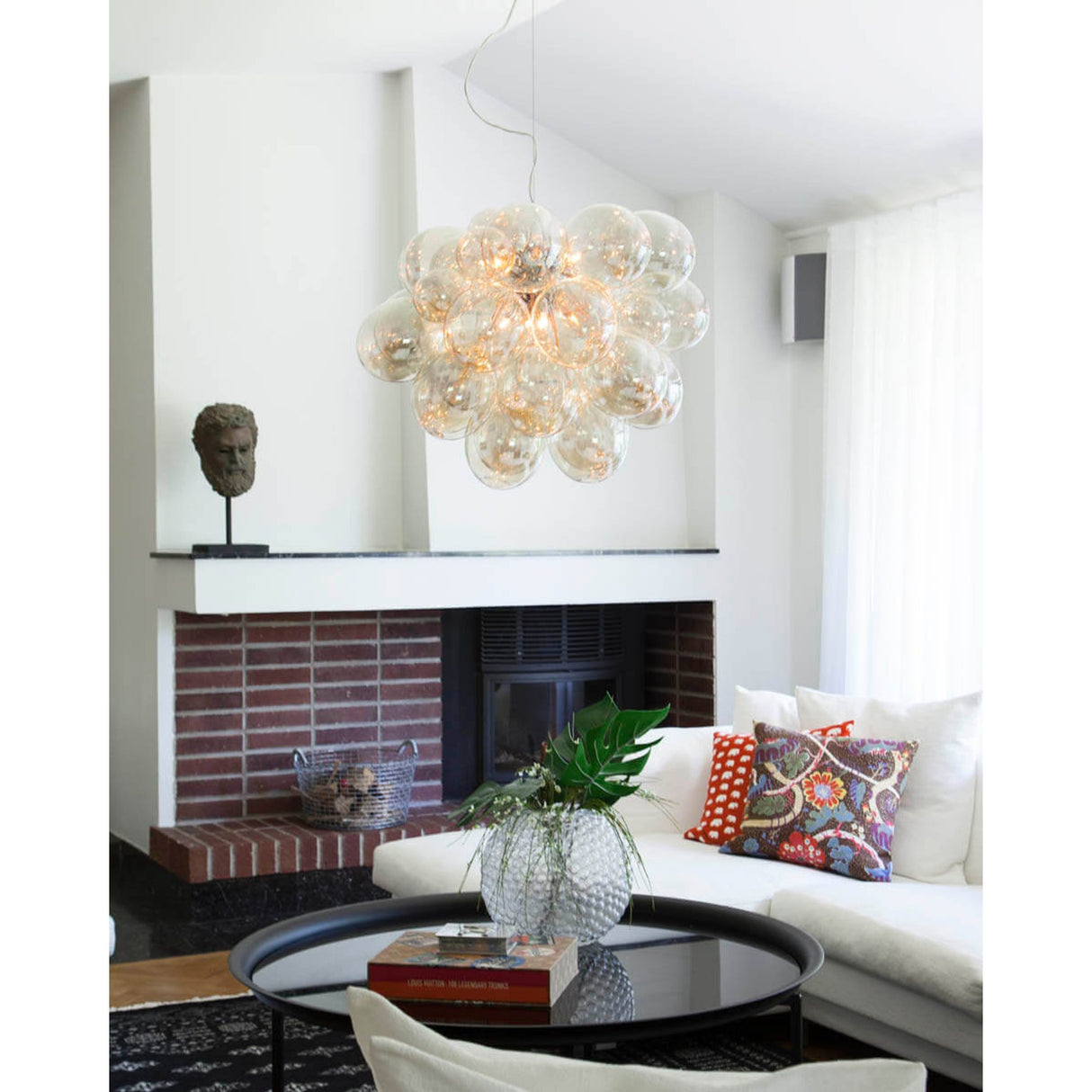 Gross Grande Taklampa Amber