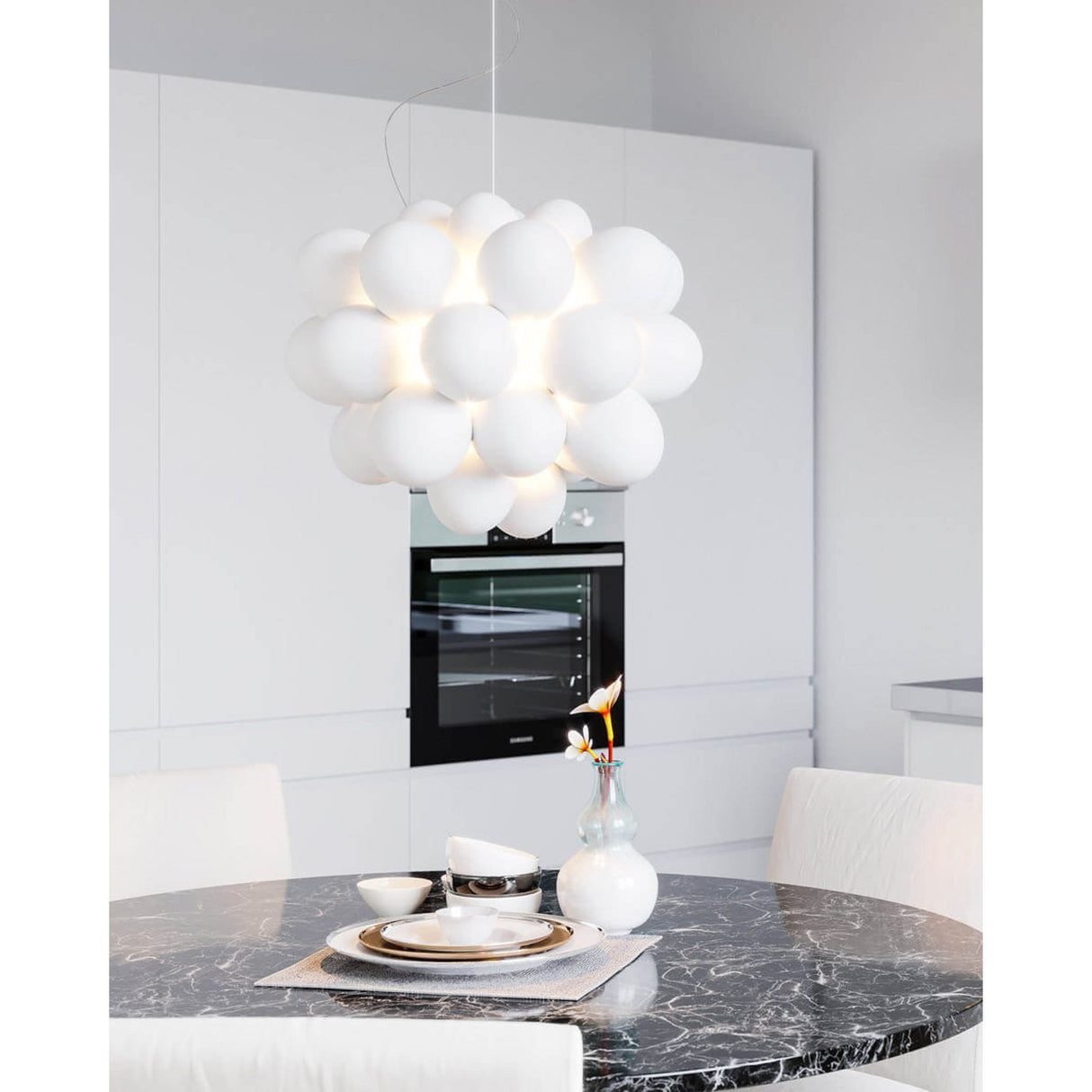 Gross 50 cm Taklampa Vit matt