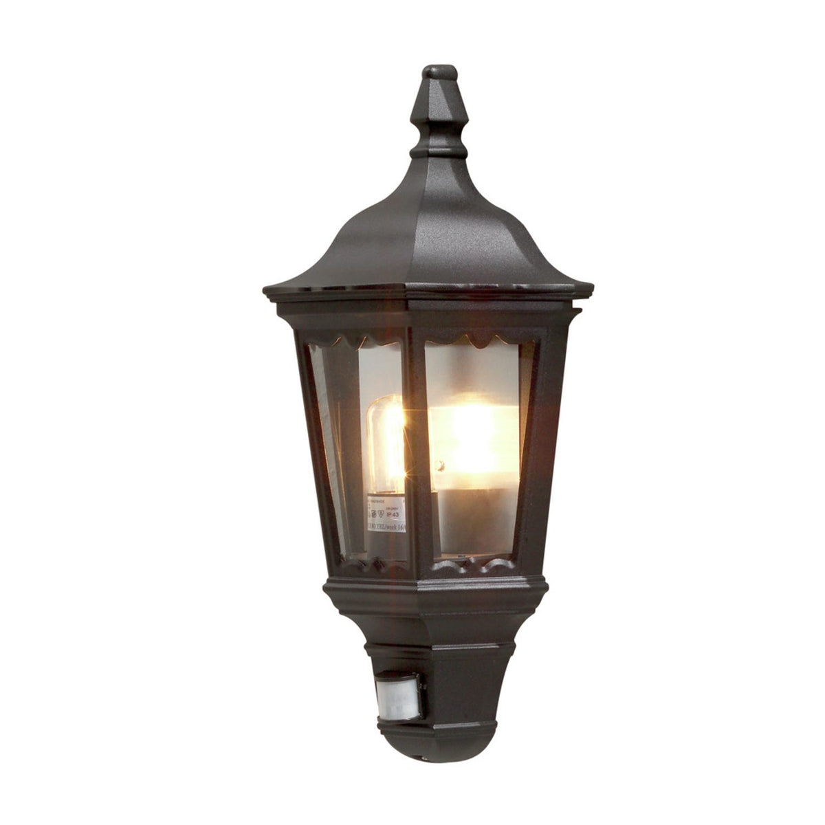 Firenze Sensor E27 Vägglampa Ute Svart