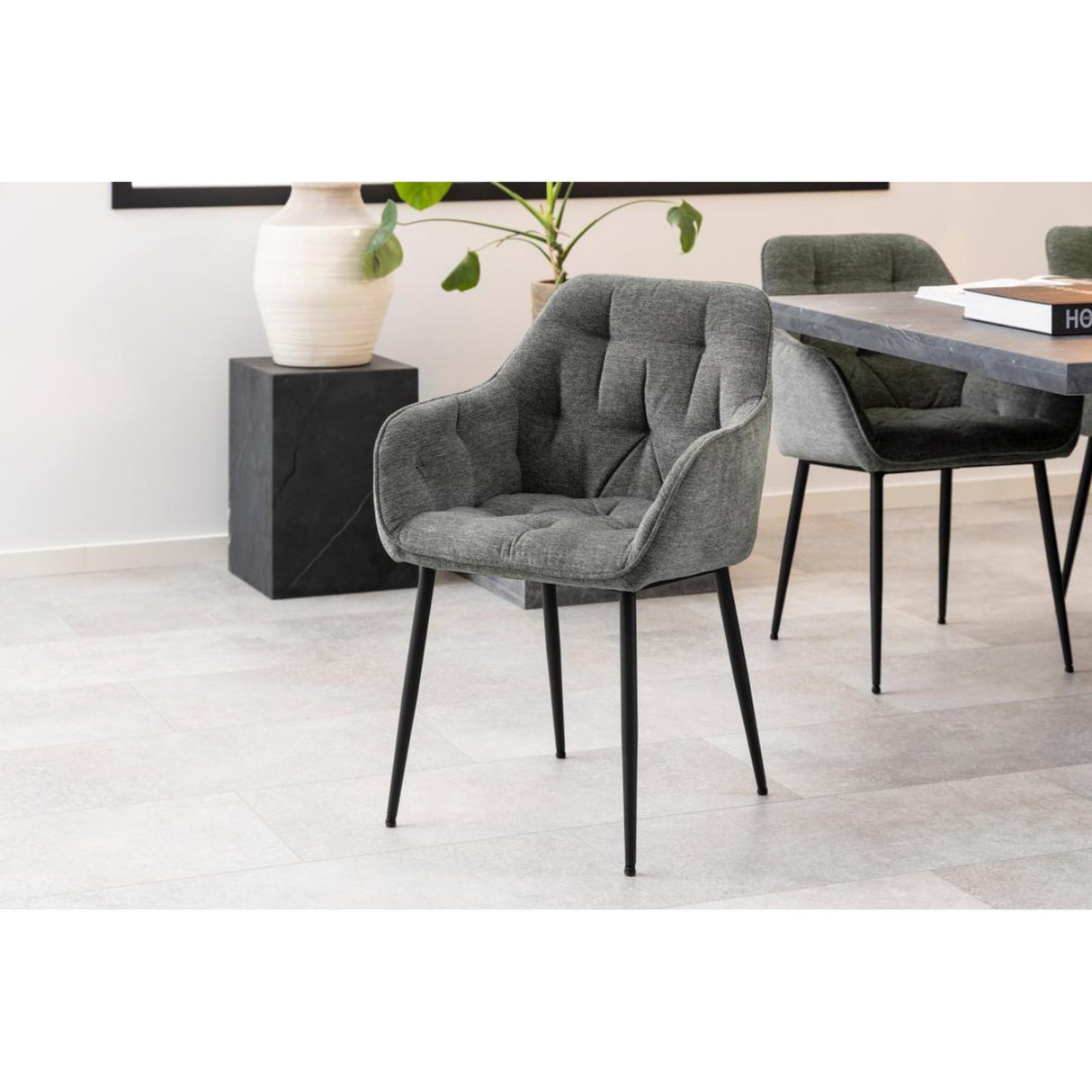 Toulon Karmstol Skyland tyg Antracit