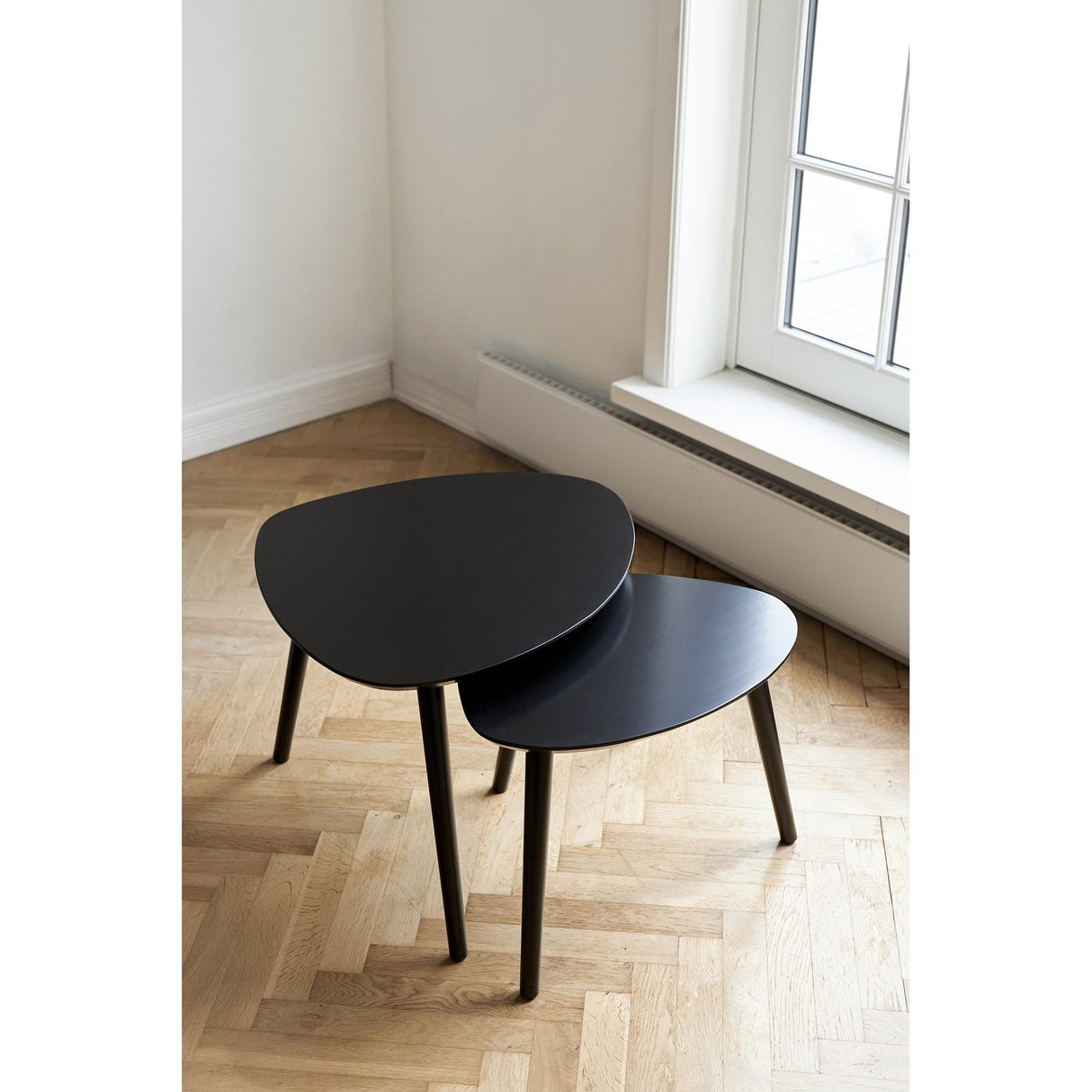 Noble 2-set Stor/Liten Satsbord Svart