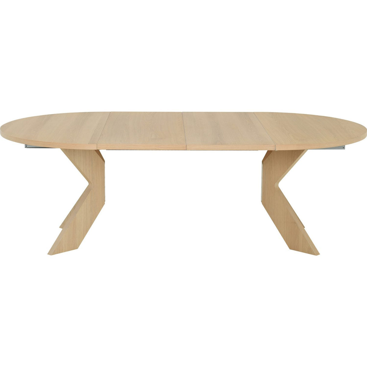 Alver Matbord Vitpigmenterad, Med 2 tillägg, 130 cm