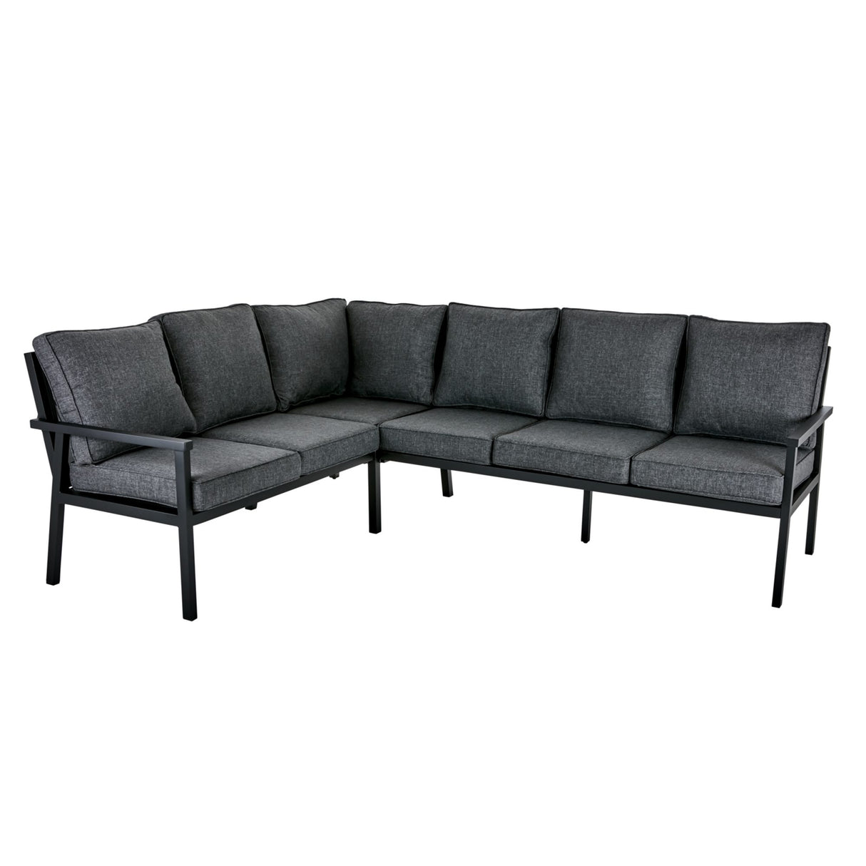 Rana Hög Hörnsoffa Svart/Onyx, 195/252x78x92 cm