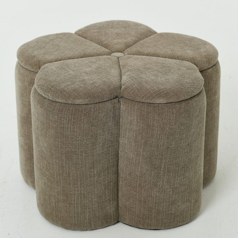 Bellis Sittpuff med Förvaring Ø60 cm Beige