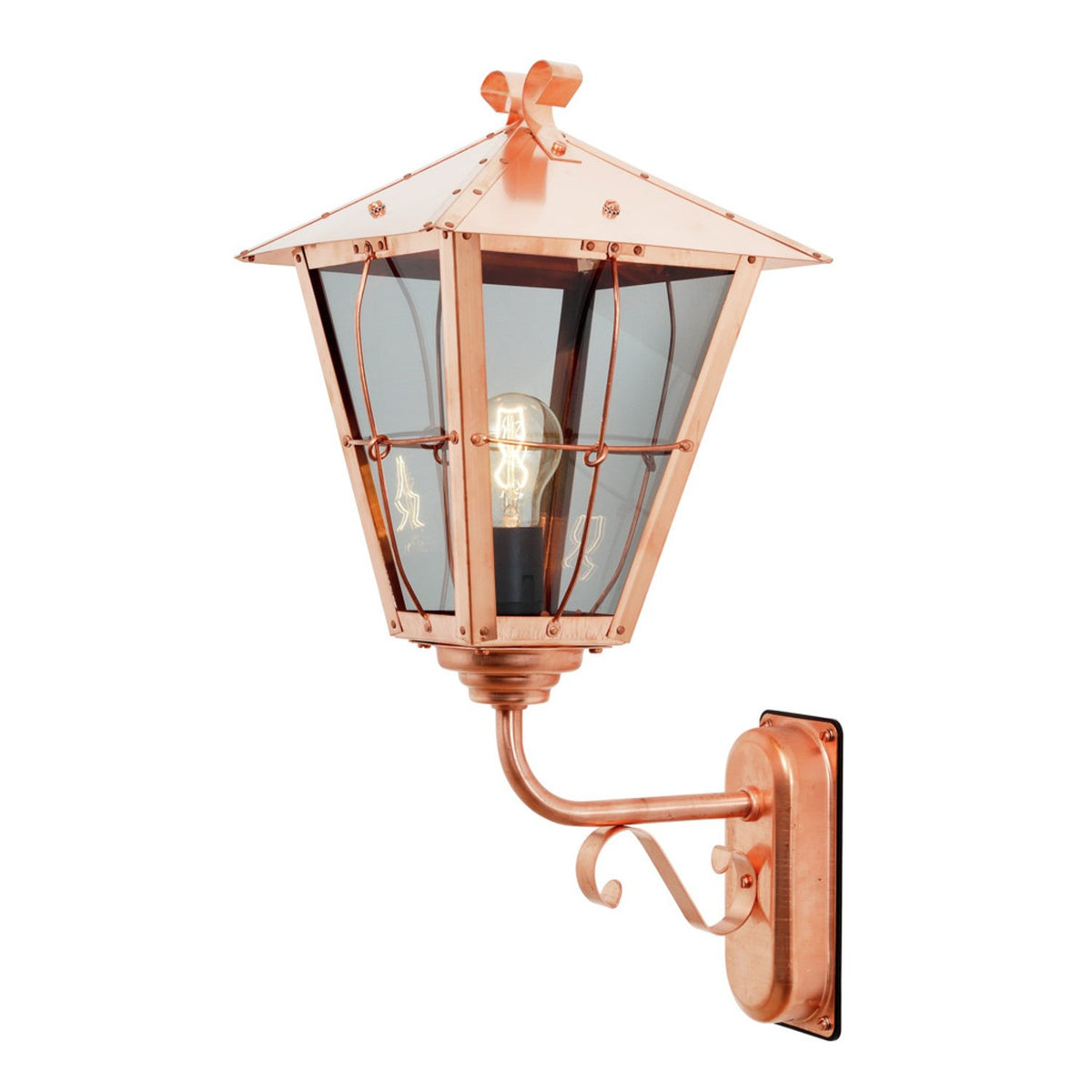 Fenix E27 Koppar Vägglampa Ute Upp