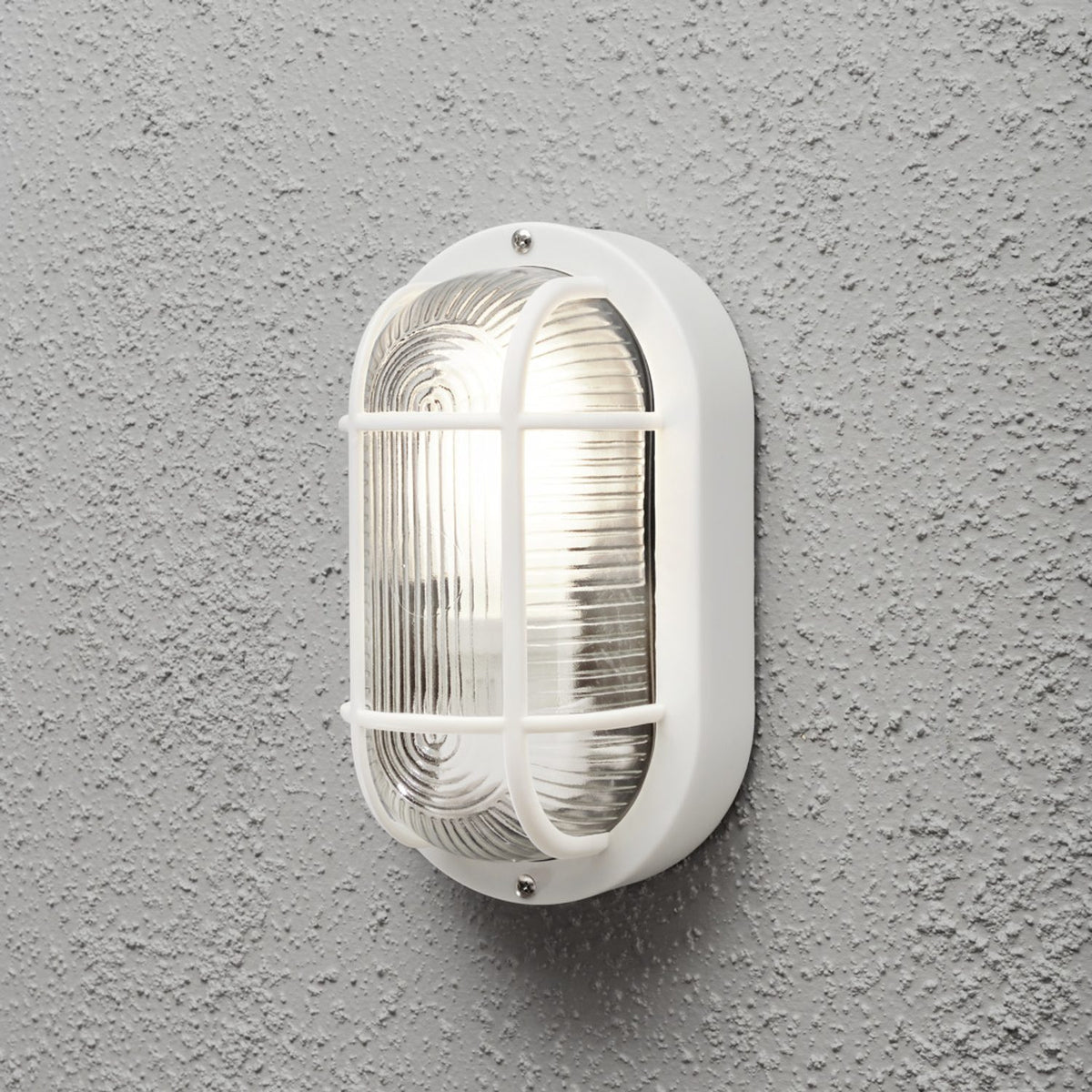 Elmas E27 Vägglampa Ute Vit