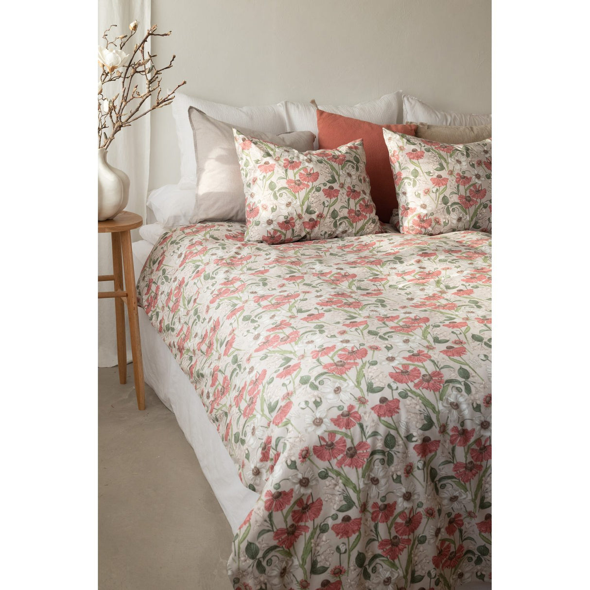 2-Dels Set Fleur Påslakanset Enkelsäng Rosa