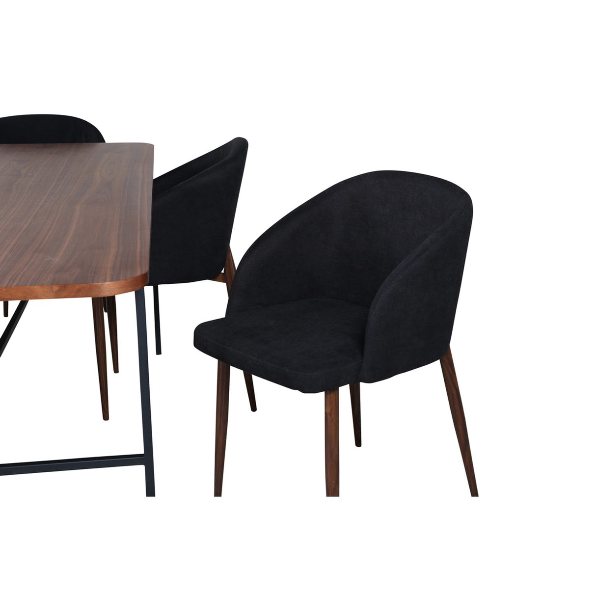 Uno, Arch Rektangulär matgrupp Svart,Natur, Svart,Natur, 200 x 90