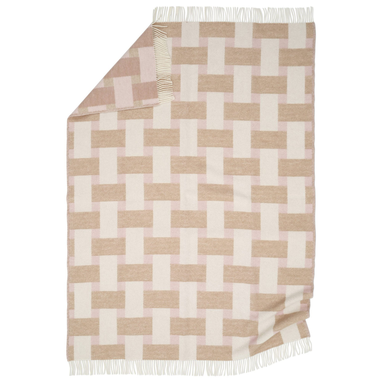 Weave 130x180 cm Pläd Rosa