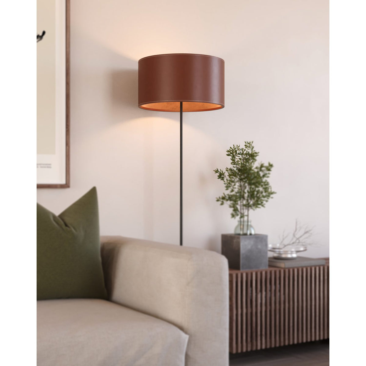 Cylinder 14 cm Golvlampa Polo