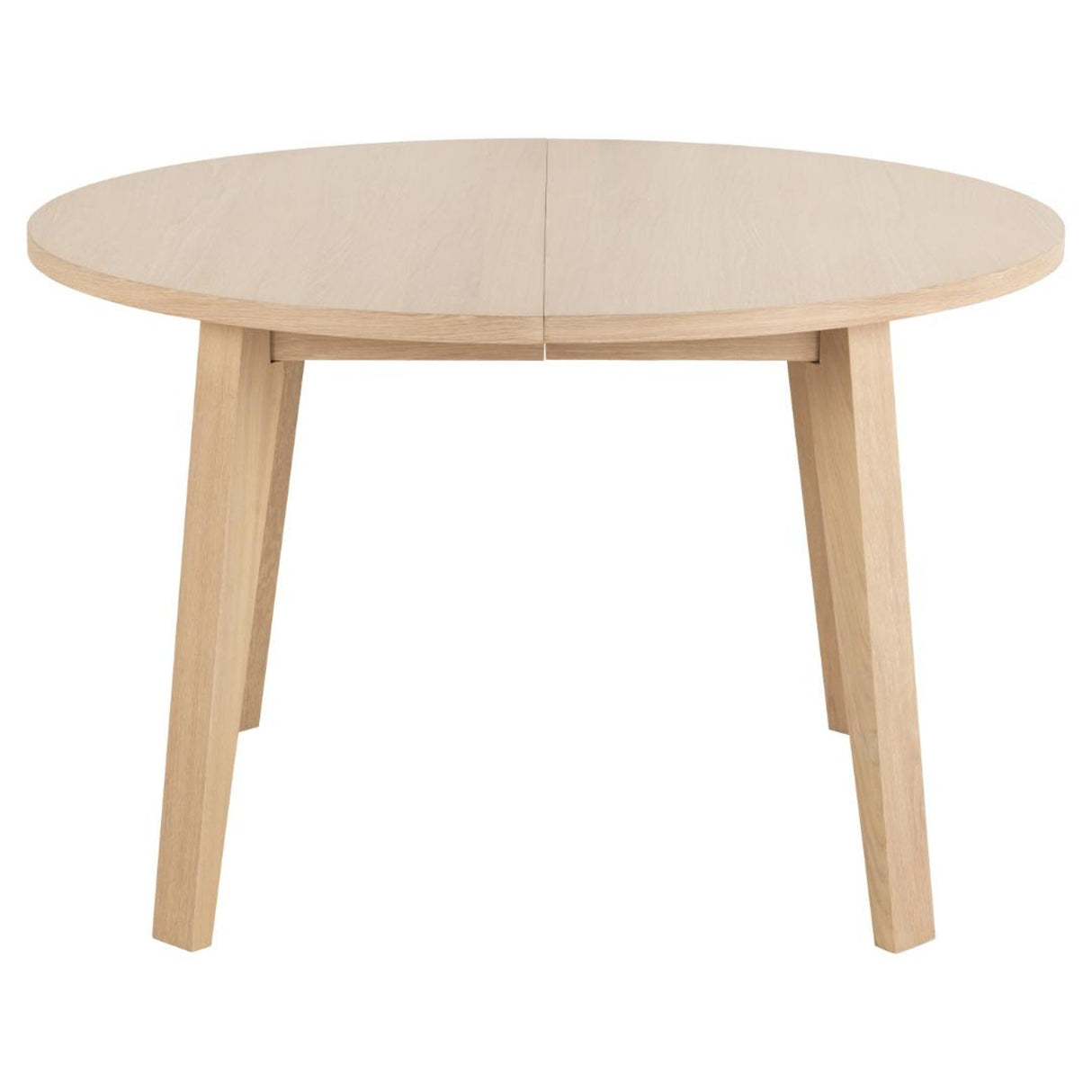 Arendal Matbord Rund 120 cm Vitpigmenterad Ek