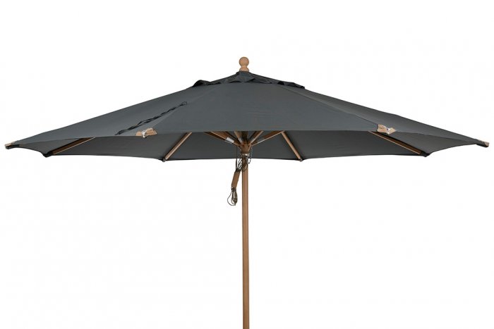Parma Träparasoll Ø 3,5 m Trä/Grå