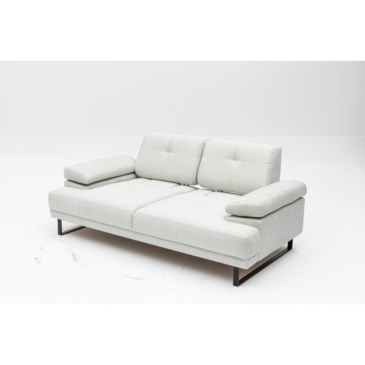 Kingston (199 x 99 x 83 cm) 2-sits bäddsoffa Vit