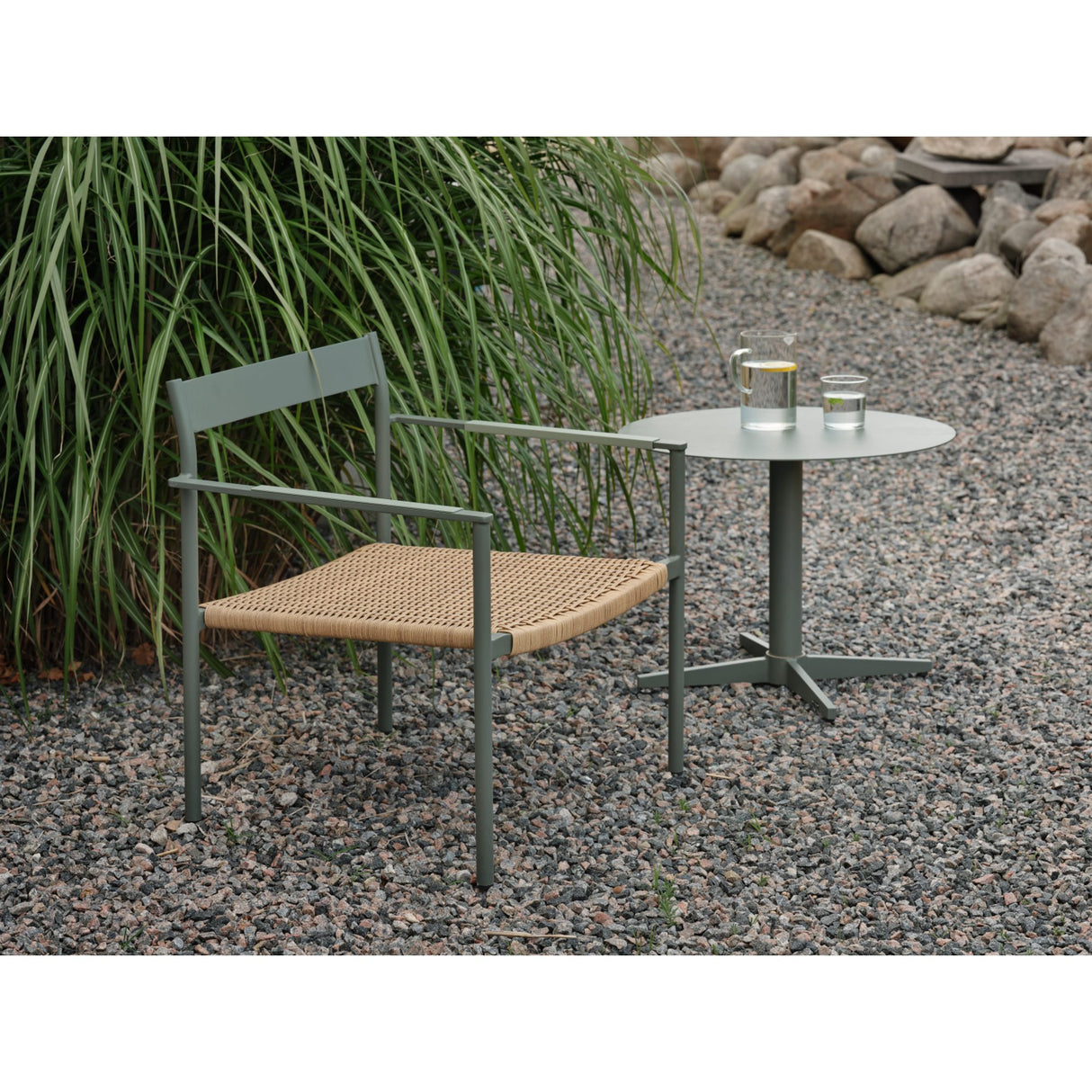 DK Loungestol Nordic Green/Natur