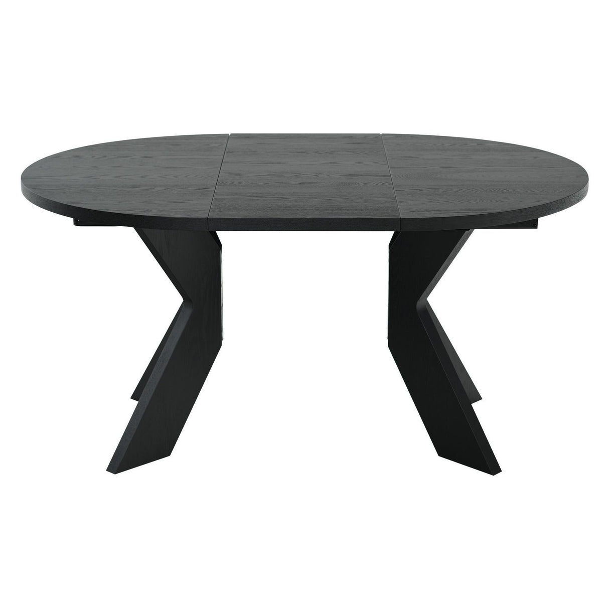 Alver Matbord Svart, Med 2 tillägg, 105 cm