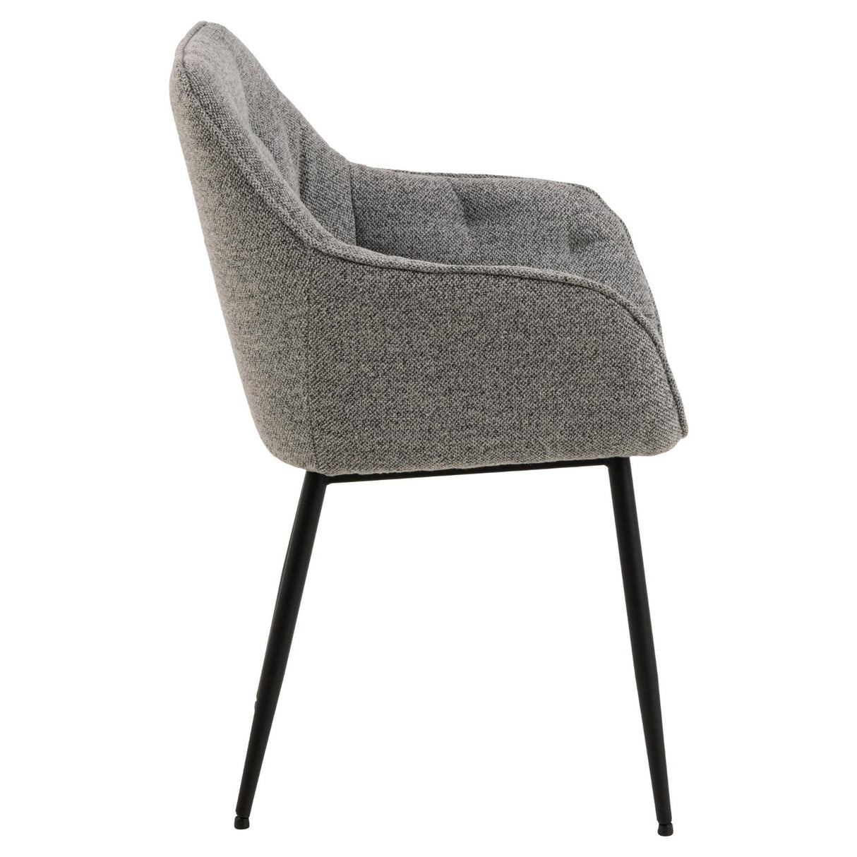 Toulon Karmstol Monza tyg Grå