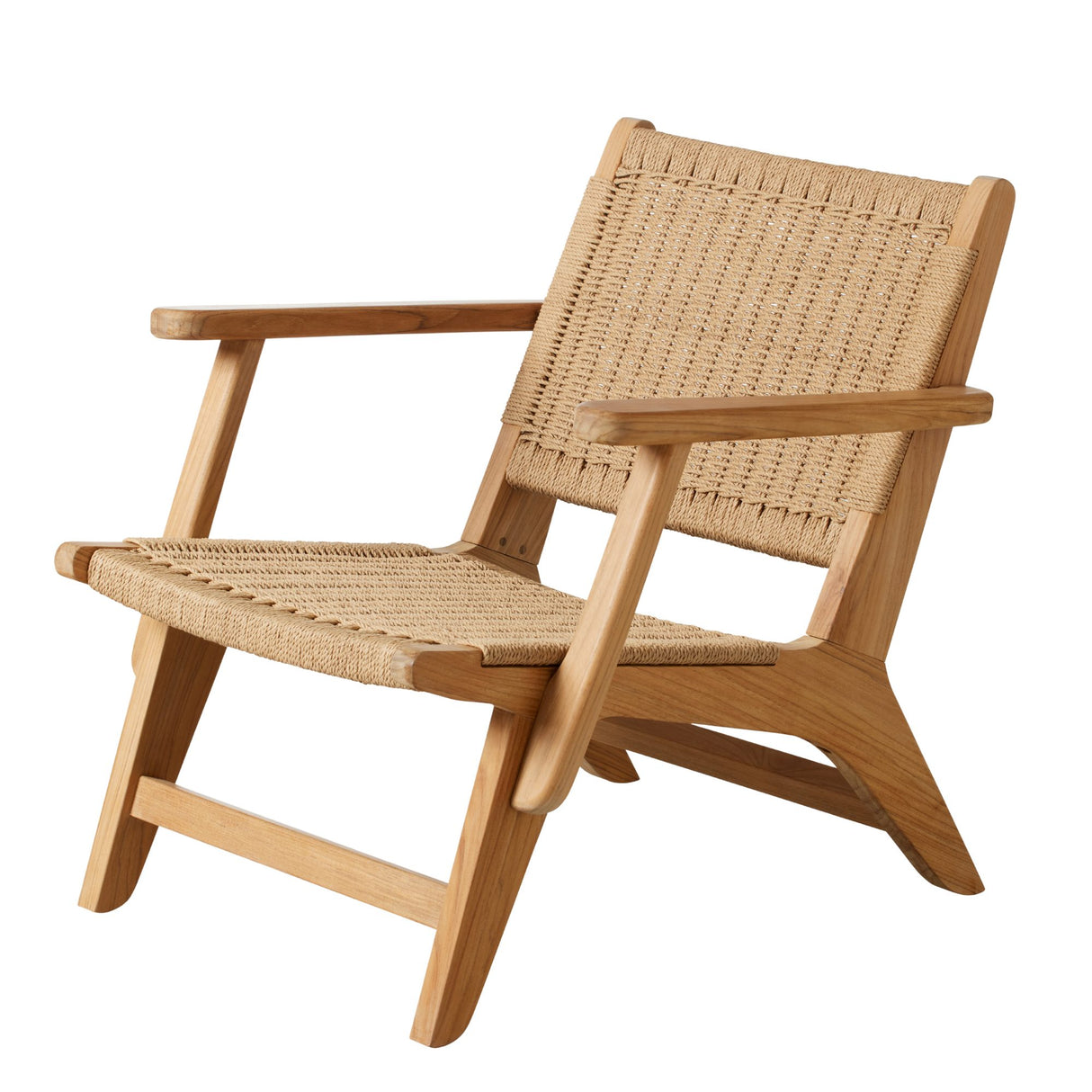 Eya Loungestol Teak med Paperloom fläta