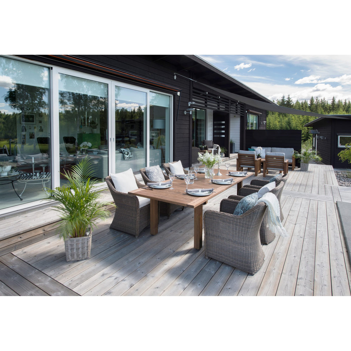 Gotland Utebord 60 x 120 cm Brun