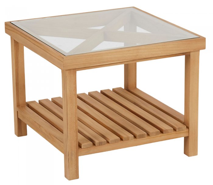 Varm Sidobord 55x55 cm Teak