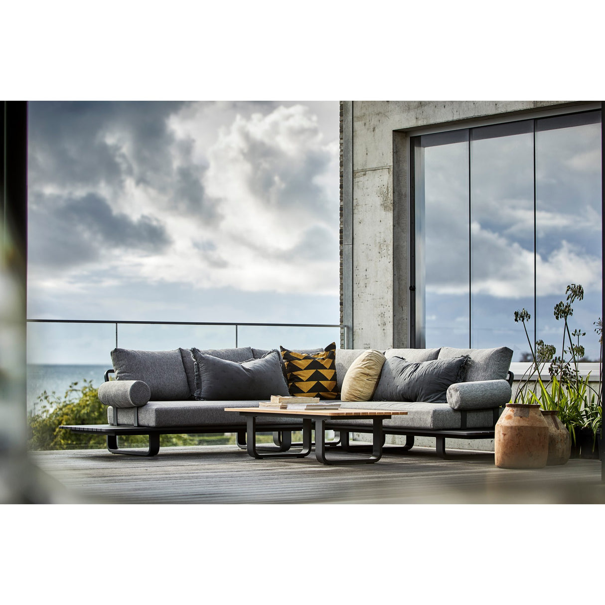 Skagenäs Hörnsoffa Grå