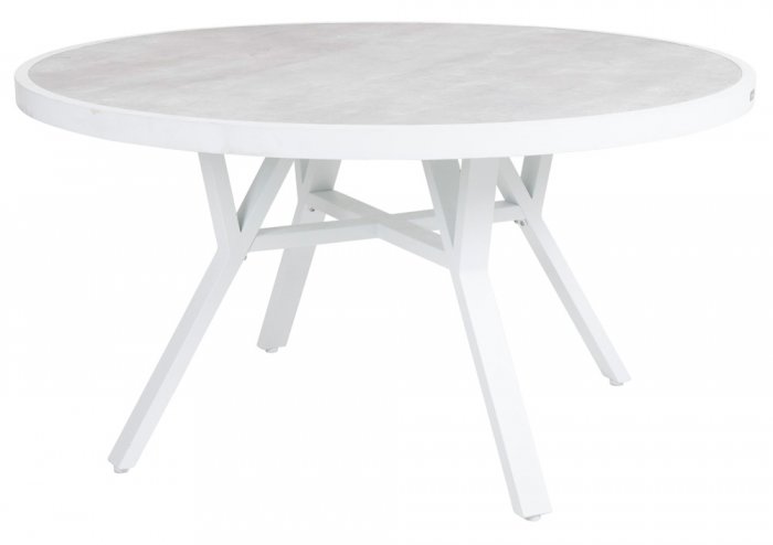 Samvaro Matbord Rund 140 cm Vit