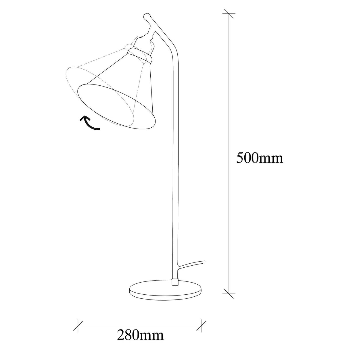 Mel Bordslampa Flix Vintage