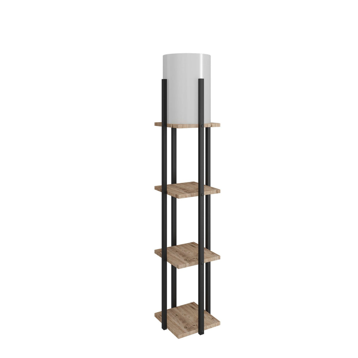 Dakar (21 x 21 cm) Golvlampa Natur Svart