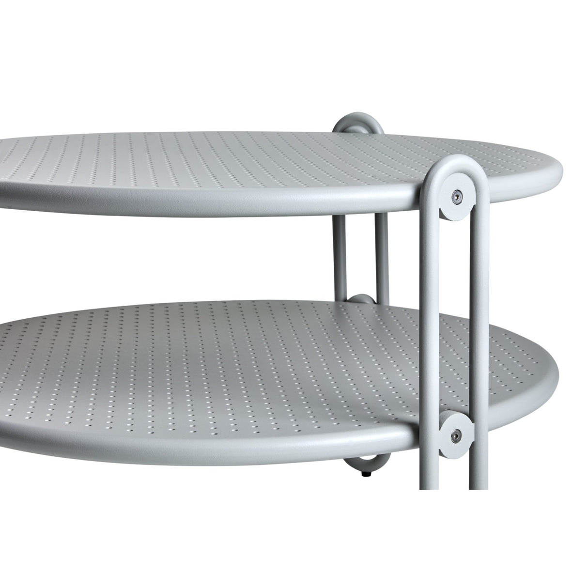 Blixt Utesoffbord 65x42 cm Light Grey