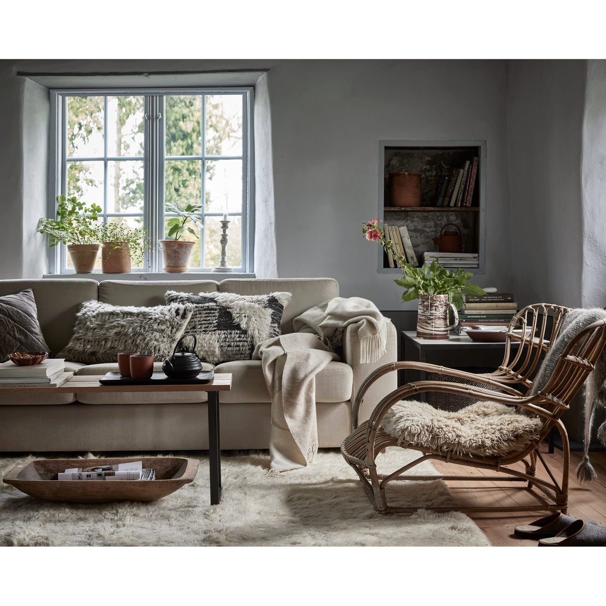 Cloudy Matta Naturvit