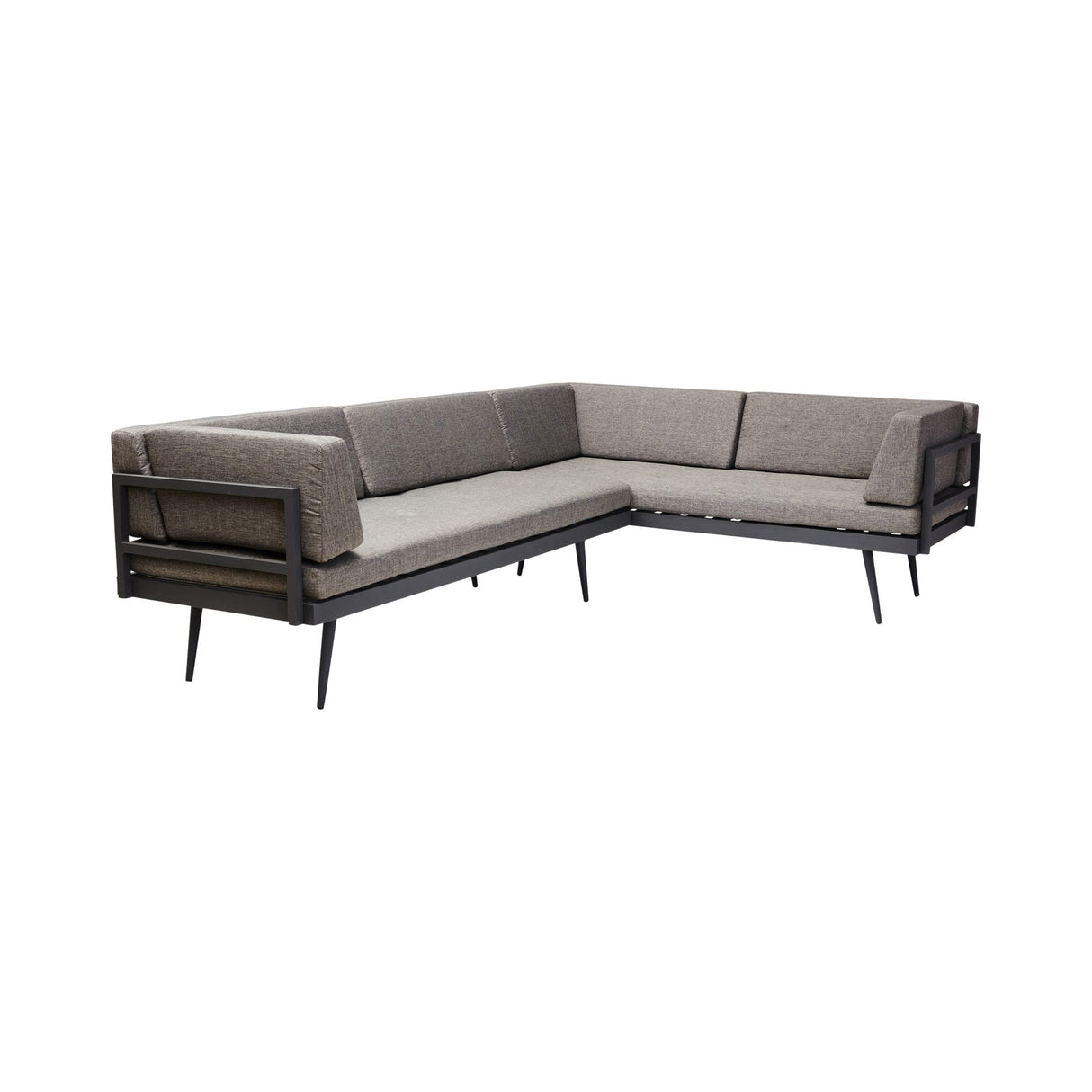 Rio 4 personer Loungesoffa Gråa dynor/Antracit Aluminium