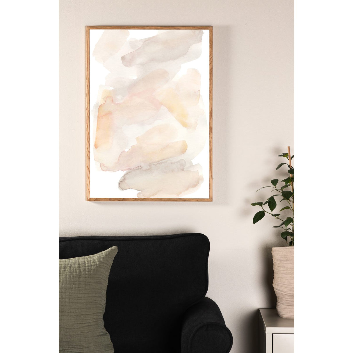 Akvarell Poster Beige, 30 x 40 cm