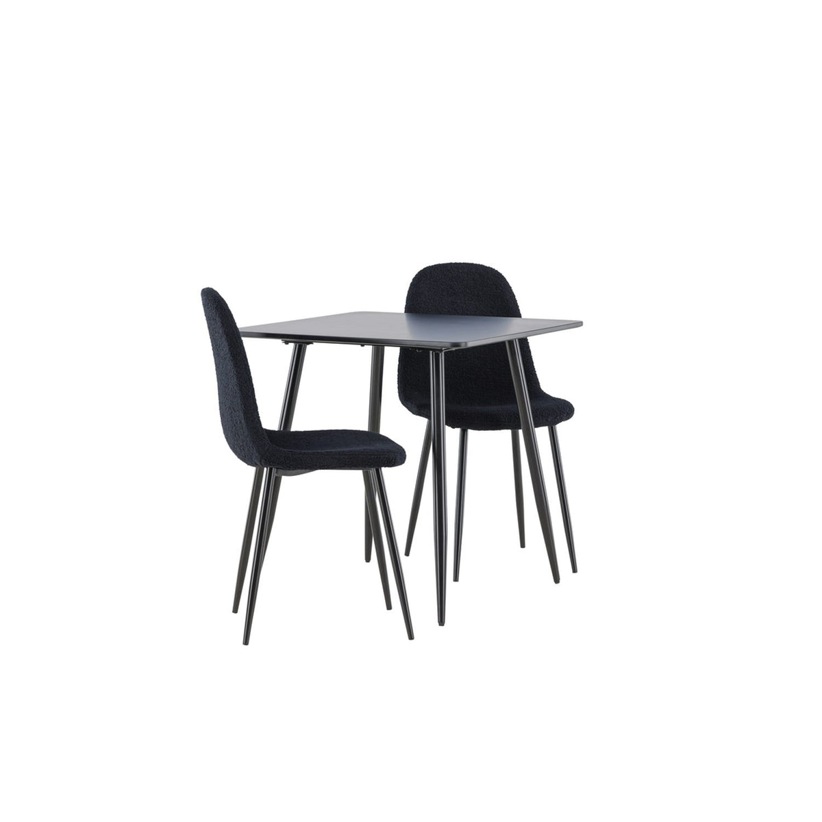 Polar, Polar Rektangulär matgrupp Svart, Svart, 75 x 75