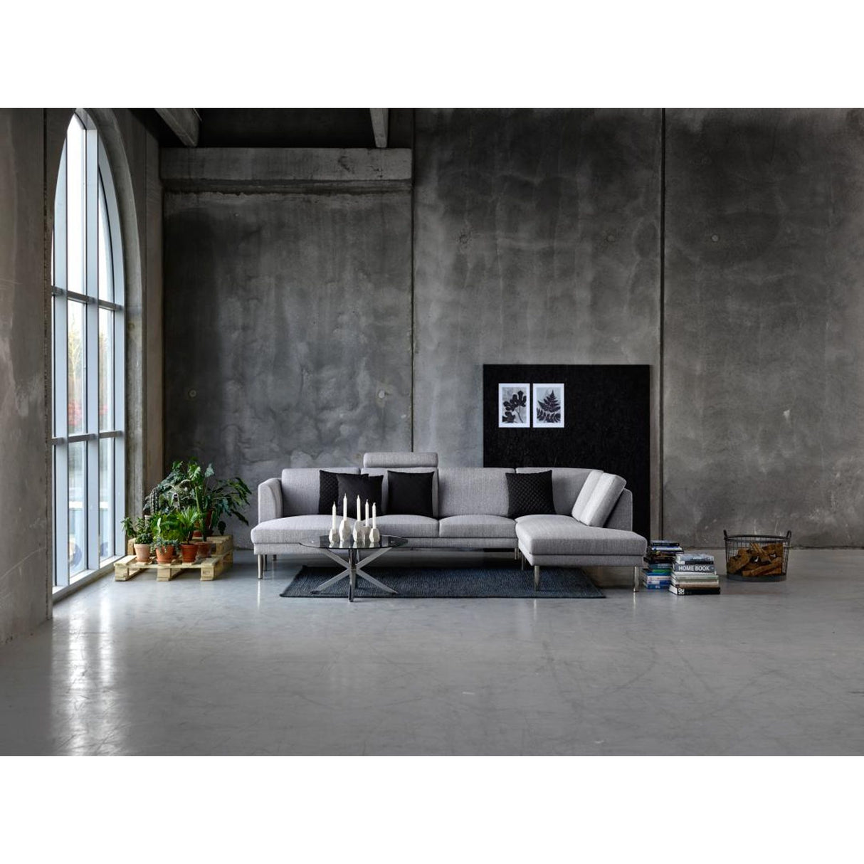 Verdun Soffbord Rund 82 cm Glas/Krom