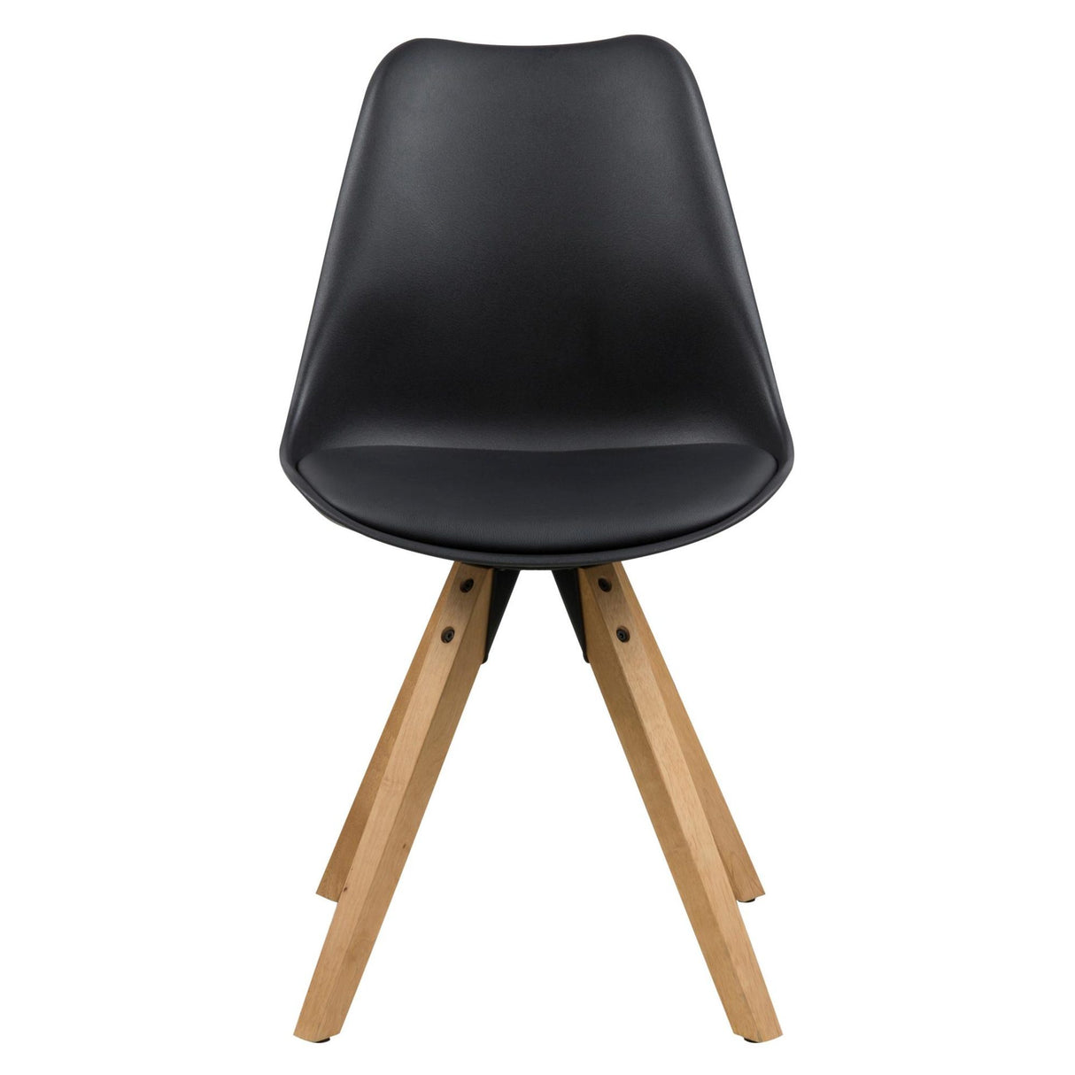 Sento Matstol PU BK Svart/Ek