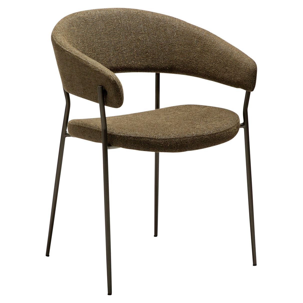 Reboot Stol Dark Olive, Antique Brass