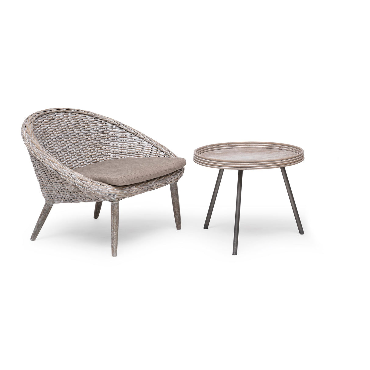 Leicester Utebord 60 cm Grå