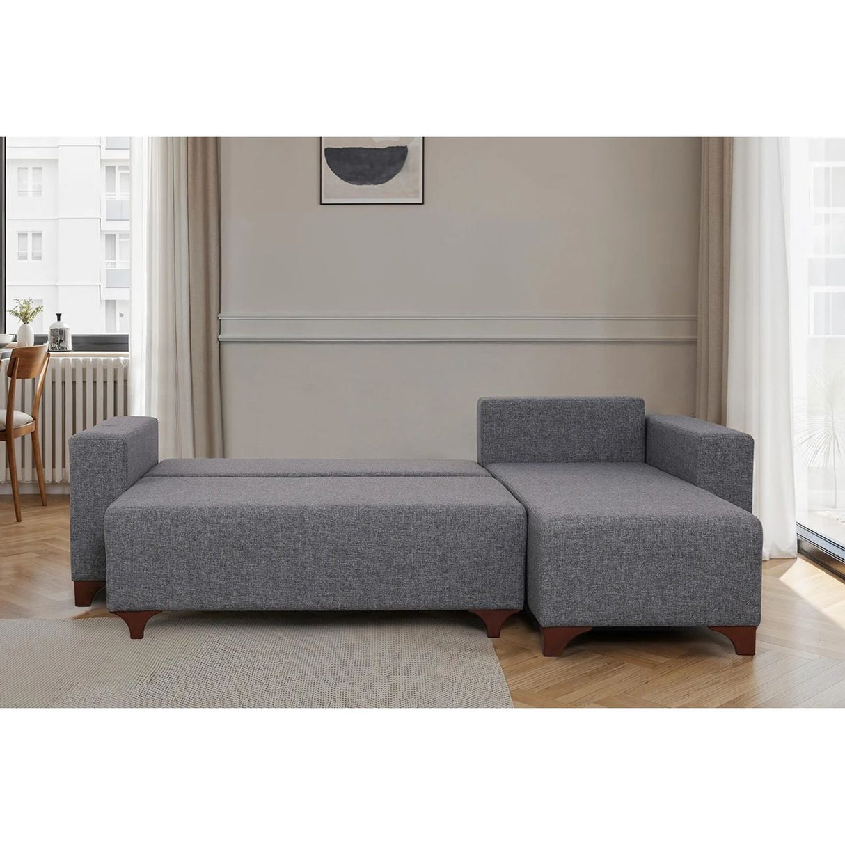 Dakar Mini (45 x 45 cm) Bäddsoffa, hörn Grå